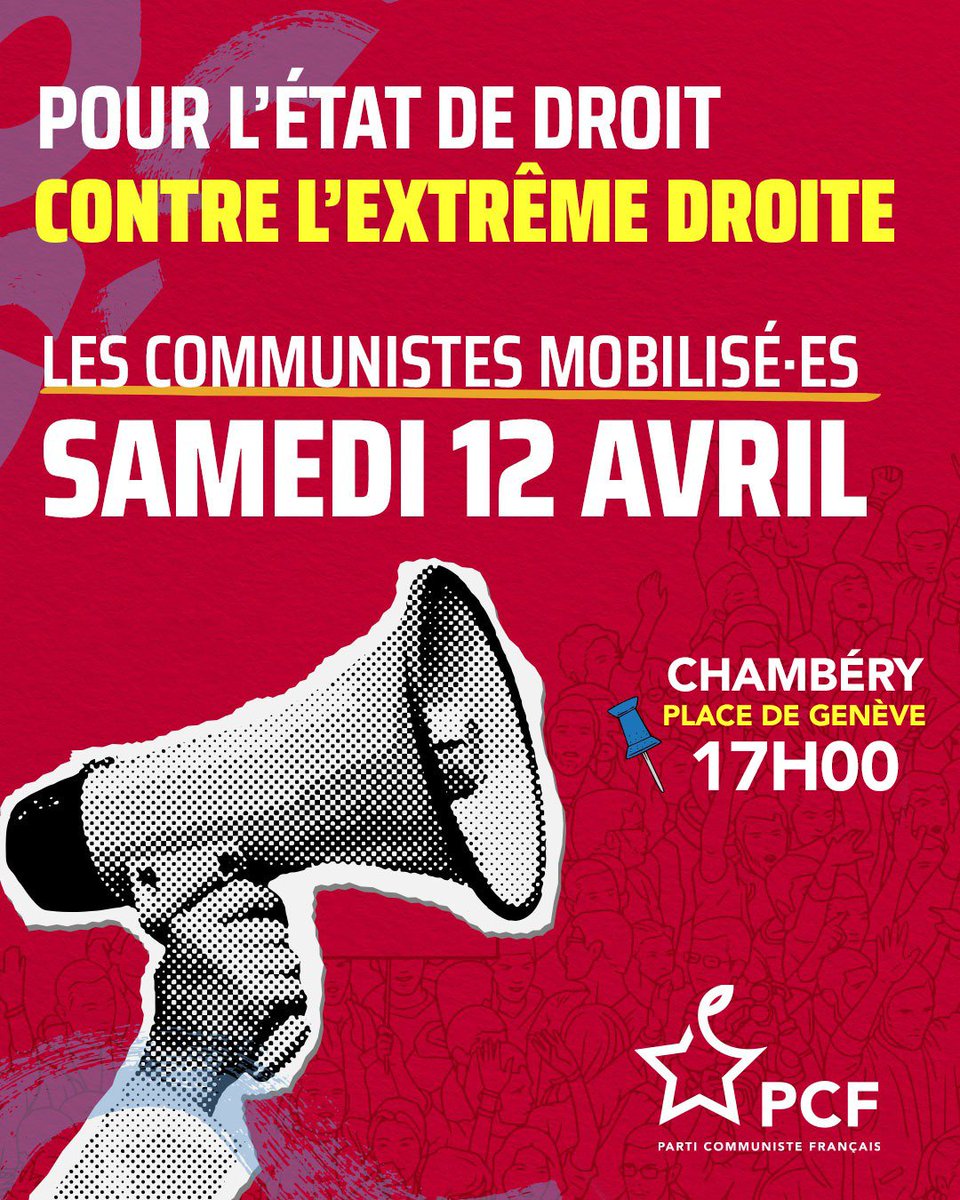 73PCF's tweet image. On se retrouve samedi pour protéger la démocratie et l'état de droit contre l'extrême droite qui croit pouvoir être au dessus des lois