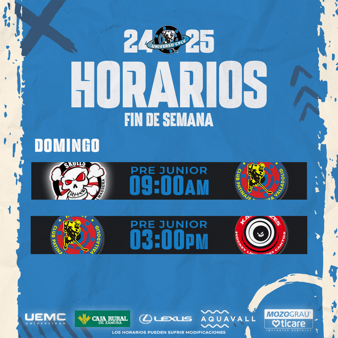 🏆 PLAY-OFF TIME
————————————
🔥 Este fin de semana comienzan los play-offs en #canterac. Por otro lado nuestros juniors viajan a las #rozas para disputar las previas del cto.

📆 12/04/2025
⏰ 12:00, 16:00 #CTOJUN 
⏰ 19:30 @cplvpanteras

📆 13/04/2025
⏰ 09:00,15:00 #CTOJUN