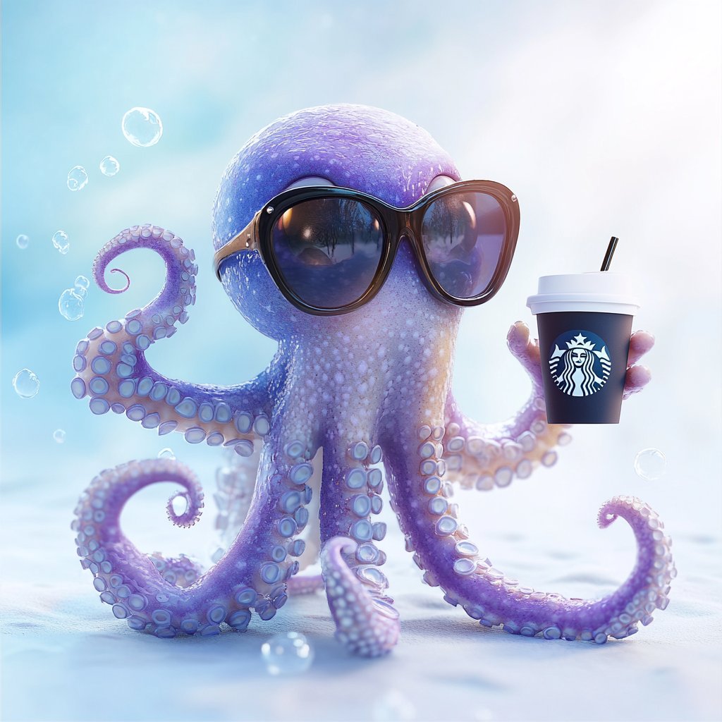 octochadSupport's tweet photo. Octo Chad doesn’t just rise early , he rises legendary. ☕🐙
One sip at a time, he’s brewing a takeover the meme world ain't ready for.
Stay chill, stay focused… greatness is loading. 🚀🔥
#OctoChad #MemeCoinMadness #SolanaDrip #PumpFunVibes #StarbucksEnergy #CryptoDegens #WAGMI #NextMemeLegend #BuiltDifferent #DripToTheTop