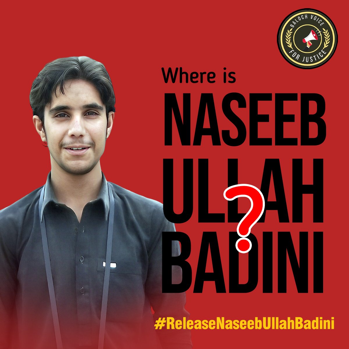 BalochLatif's tweet photo. جبری گمشدگیاں انسانیت کے خلاف سنگین جرم ہیں، اور اس جرم کے خلاف آواز اٹھانا ہر انسان پر فرض ہے۔ جس درد سے نصیب اللہ بادینی کا خاندان گزر رہا ہے، تاکہ آپ کا خاندان اس درد سے محفوظ رہ سکے۔
#ReleaseNaseebUllahBadini https://t.co/mTCdh4yHvQ