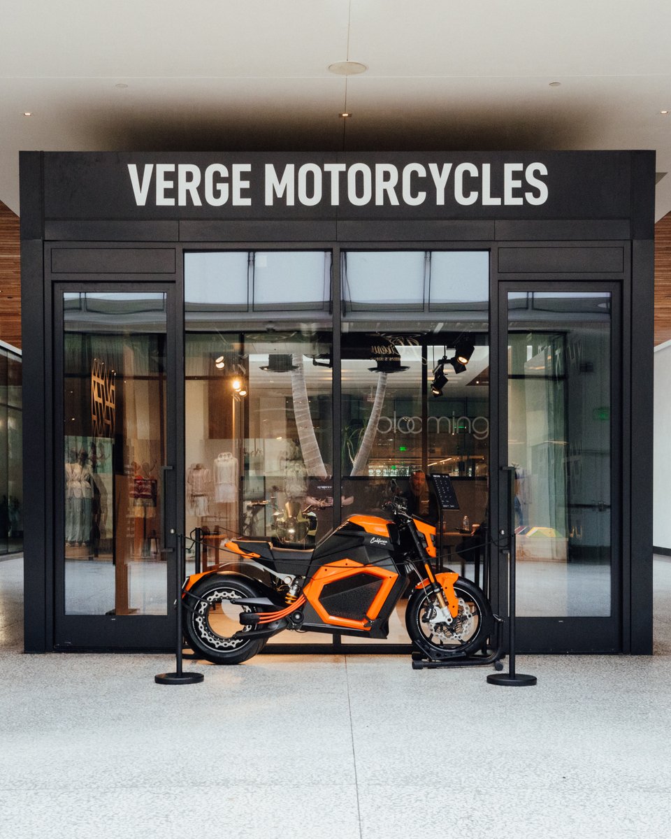 VERGEmotorcycle's tweet photo. Stop by Westfield Century City or Westfield Valley Fair to see the TS Pro in person, meet the team, configure your ride.
We’re ready. The bikes are ready. Make sure you are too.
#VergeMotorcycles #RideElectric #CaliforniaRides #TSPro #ElectricMotorcycle https://t.co/xdBNMG9kqi