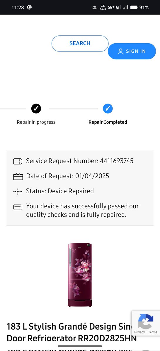 ShivamR745's tweet photo. The worst service I have ever seen in my life. @SamsungIndia, today is 9th April. I registered a service repair request for my Samsung refrigerator on 1st April, and technicians visited on 2nd April. #SamsungService #BadExperience https://t.co/PPwHyLojd7