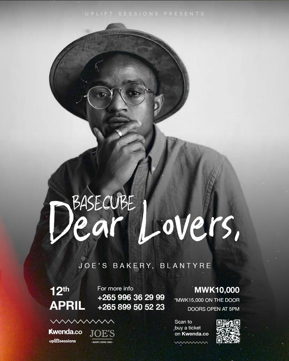 AlipoAndrewsII's tweet photo. Dear Lovers in Blantyre at Joe’s Bakery!🚨🔥

Tickets are going at K10,000 only: Available at Joe’s Bakery and on https://t.co/nYG7uZzssf

RT for awareness!🙏🏽 https://t.co/9URJJCTrmi