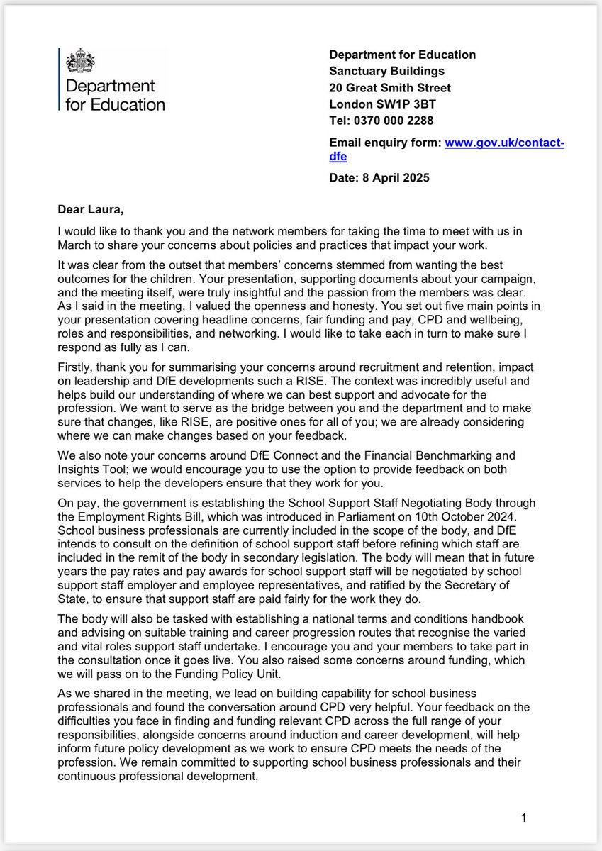 Laura SBM/CFO/Head of Finance tweet media