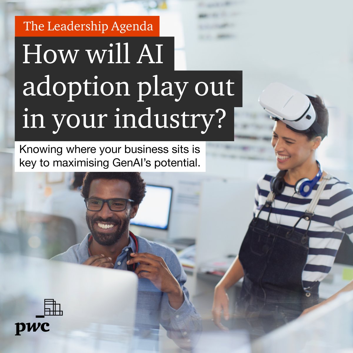 PwC's tweet photo. 🤖 The adoption of generative #AI has the potential to transform—and disrupt—different industries in different ways. Knowing where your business sits will help inform the potential pace and extent of #GenAI adoption in your organisation: https://t.co/HmfipxGgJn https://t.co/lt3Ngf89Iy