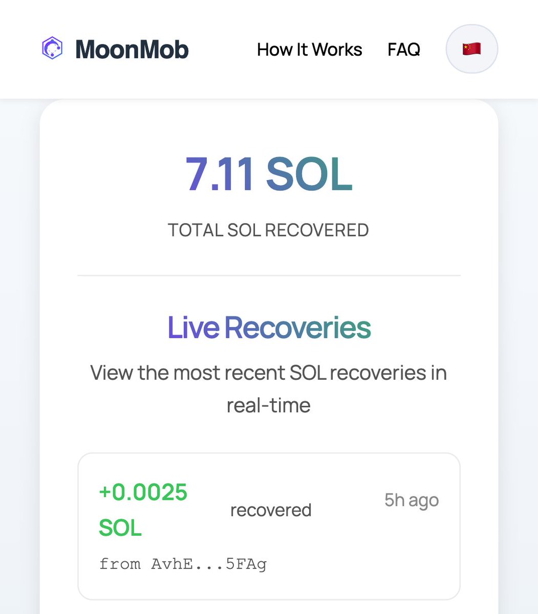 🌙 $MOONMOB GIVEAWAY! 🌙
Ready for more tokens? We’re giving away $250 worth of $MOONMOB!

How to win:
1. Follow <a href="/MoonMob_SOL/">MoonMob</a>
2. Retweet this post
3. Scan your wallet at moonmob.lol/recover/
4. Drop your $SOL address below

Random winners &amp; Connected wallets only.