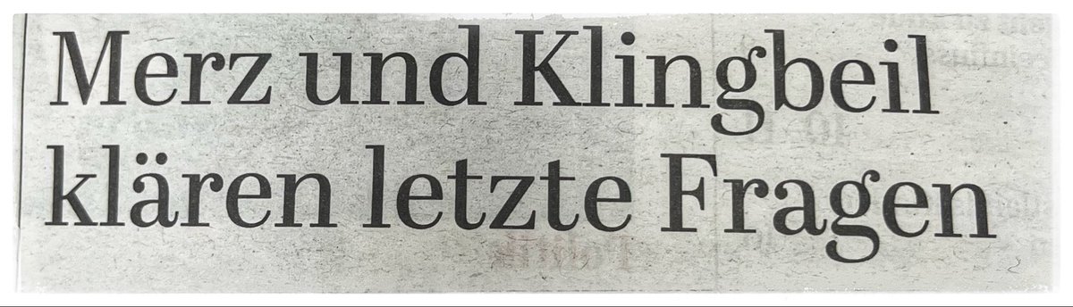 Kant. Hegel. Merz. Klingbeil.