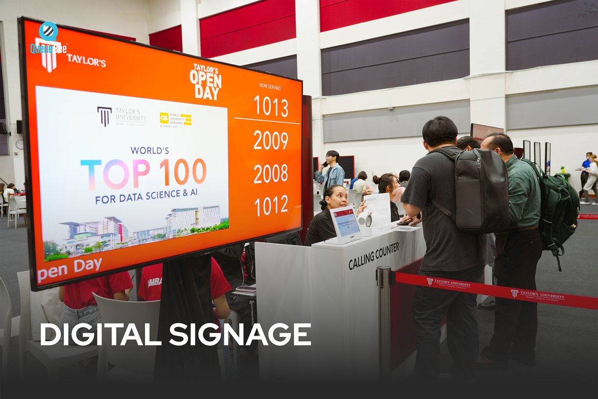 Im_QueueBee's tweet image. QueueBee Solution was on the move at Taylor&apos;s University Open Day last month!🎓

From check-in to one-to-one academic counselling, our virtual queue system and digital signage keep your university open day running smoothly and stress-free!

#Queuebee #TaylorsUniversity