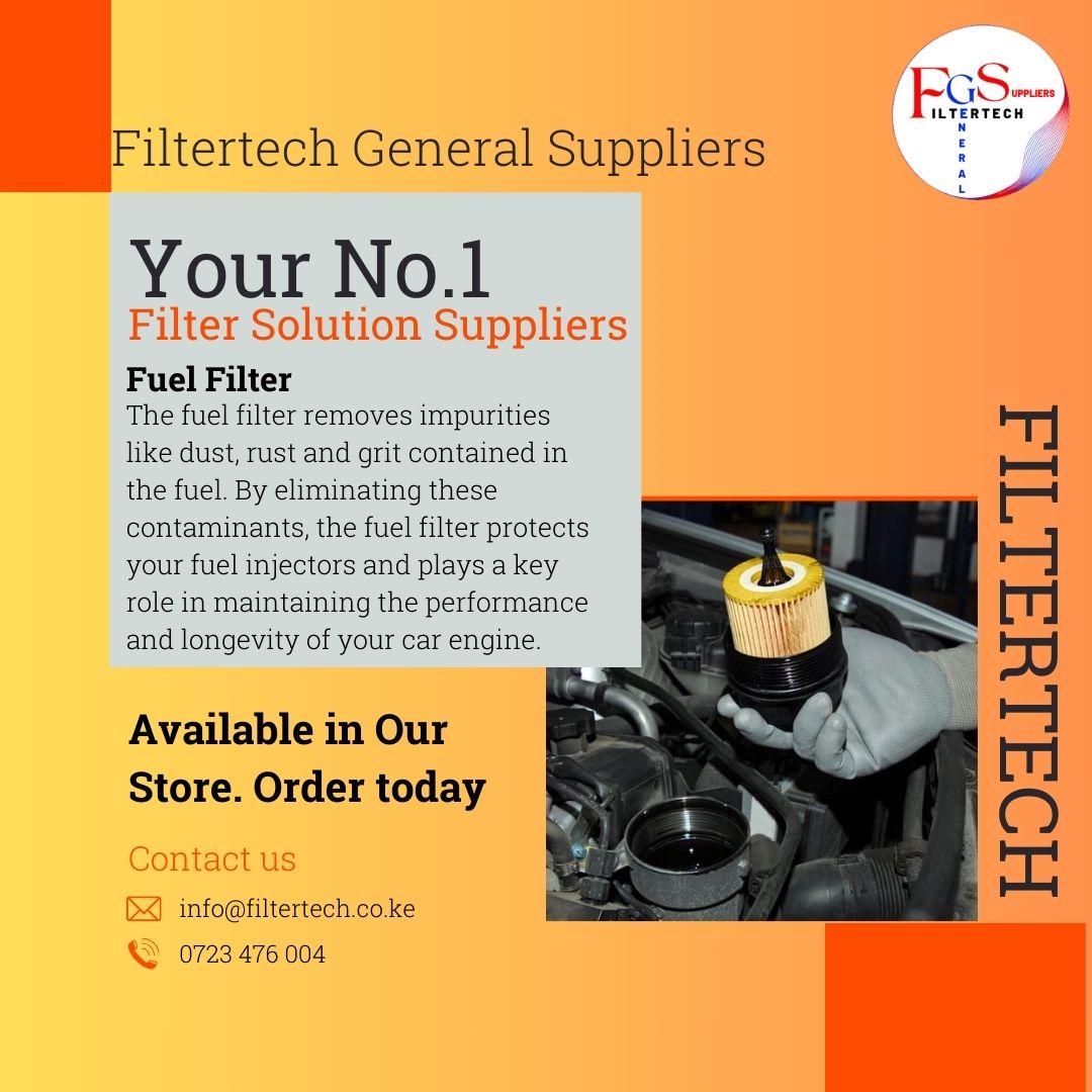 Filtertech_GS's tweet image. Get your replacement fuel filters at Filtertech General Suppliers! 📷 We offer quality filters to ensure clean fuel delivery for peak engine performance. Drive with confidence. Order Today
#Filtertech #AutoPartsKenya #FuelSystem #EngineHealth #NairobiBusiness
