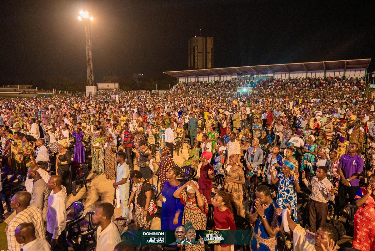drpaulenenche's tweet photo. It is a season of refreshing and a restoration of lost hope with battered, shattered, and destroyed destinies put together at the Day 1 of the TOGO Healing and Deliverance Crusade.

Lives were transformed and testimonies received in their number. Thank you Jesus!

Pictorial excerpts for Day 1 of the TOGO🇹🇬 Healing and Deliverance Crusade

#togo #healing #deliverance #crusade #pictures