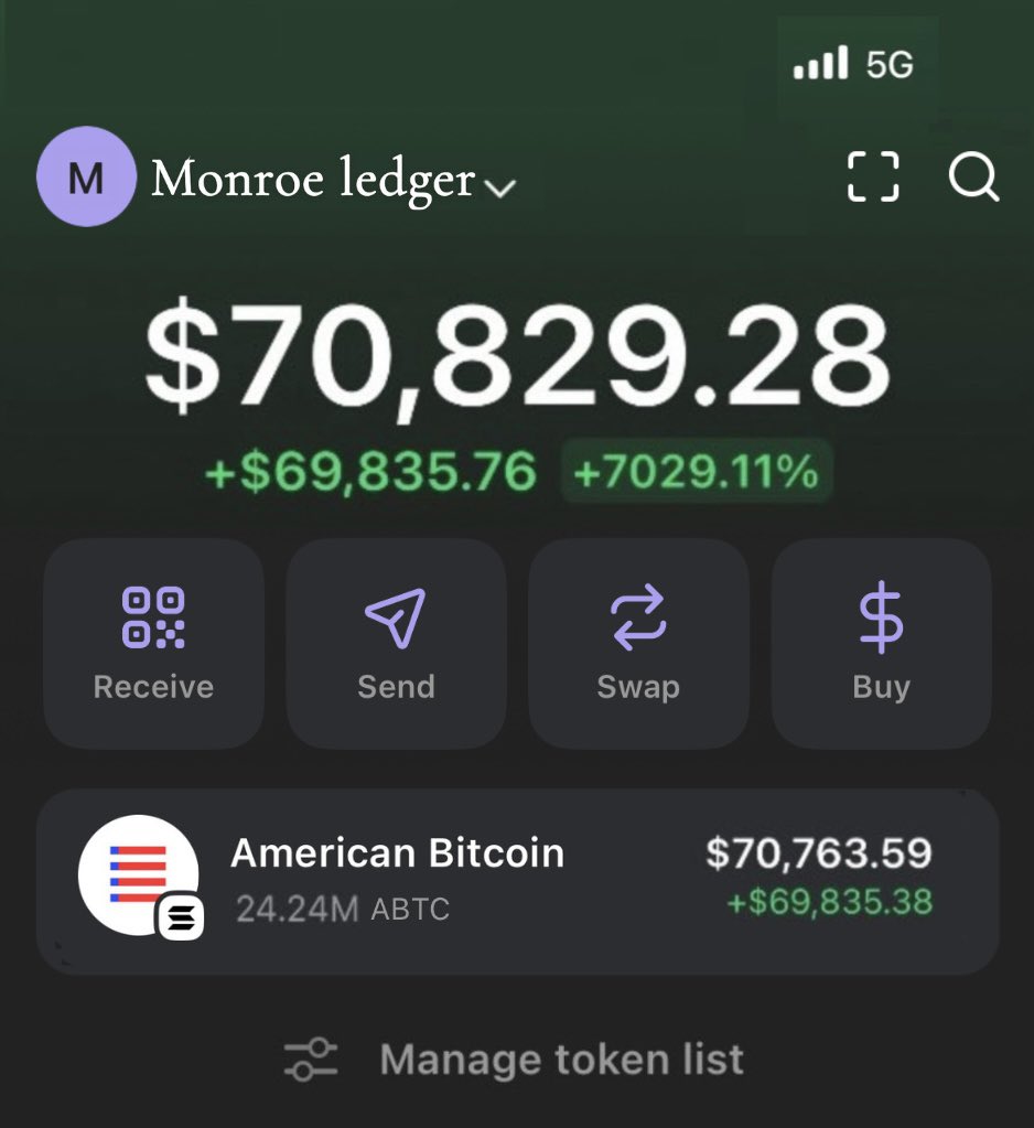 mo_degensol's tweet photo. $ABTC — I aped in the Telegram group at $101K, cashed out at $97.9M.
From dust to diamonds.
DMs Open.
$BTC $MAPL $PT $FAT $WOOLLY $House $jockey $REMUS #PANICAN $MAPL $LLM #titcoin $RFC #camcoin #Fartcoin
#REDLIGHT $Figure #Monkeys $shekel $Retard #BOOBCOIN $OSE $PEPE $BM $CORN #BUTTCOIN
#MemecoinSeason #CryptoGems #Next100x #AltcoinGems #DeFiDegens #CryptoMoonShots #MemeCoinMania #DogecoinArmy #ShibaInu #PepeCoin #DegenPlay #CryptoCommunity #LowCapGems #BullishCrypto #WenLambo