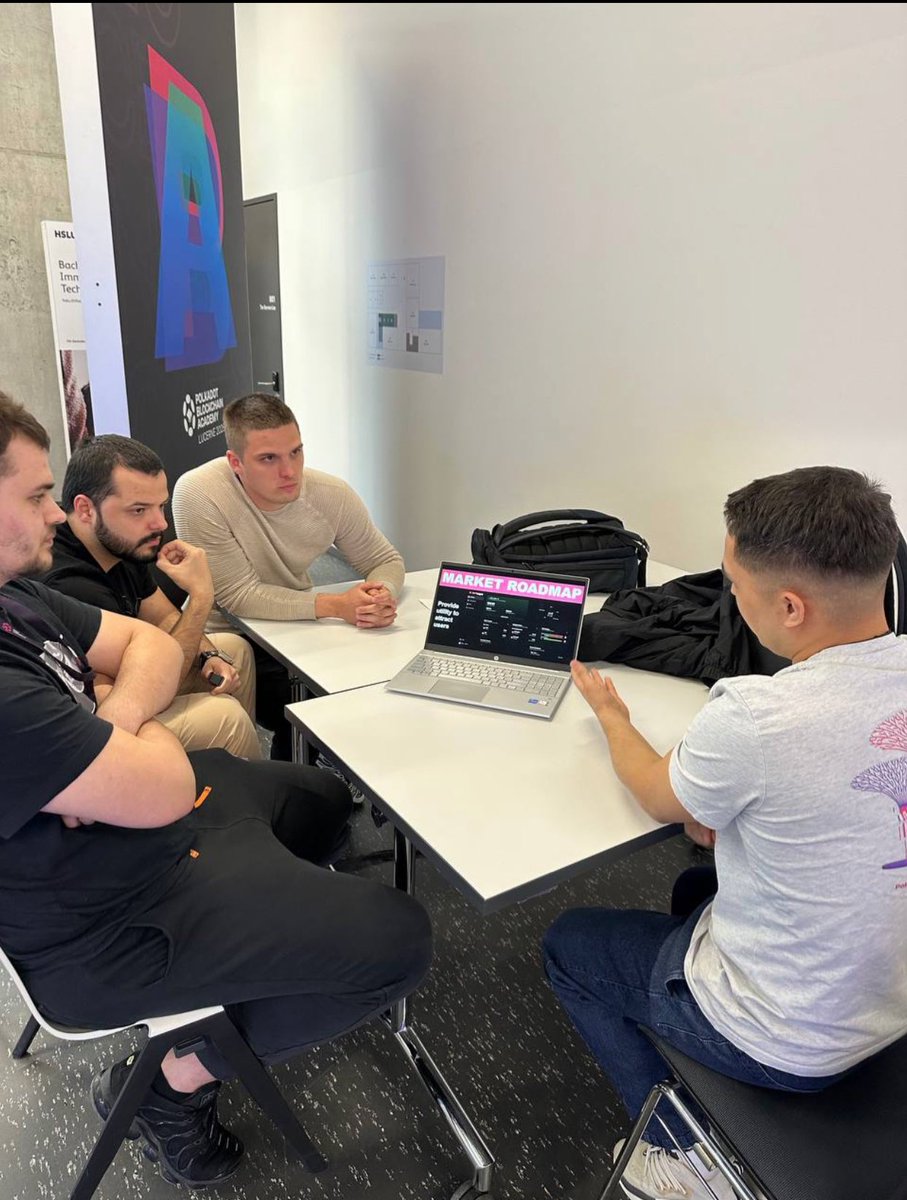 PolkaBiz's tweet image. Yesterday the students got excellent mentorship from @the_seraya @DrW3RK @nachortti
Now they are ready for the pitch final tomorrow!
And today is another great day at the @AcademyPolkadot