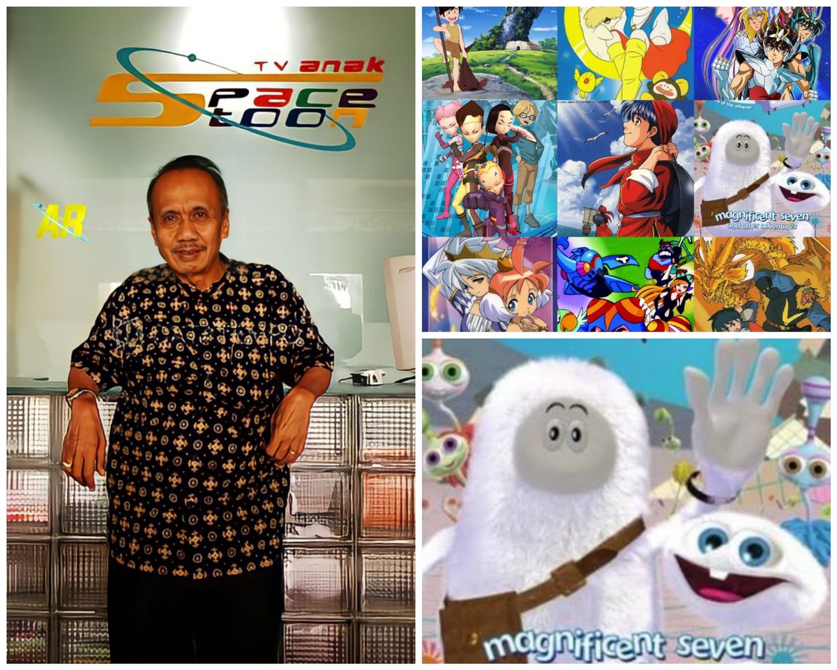 memorysongs2023's tweet photo. @tanyakanrl Beliau adalah Alm. H. Sukoyo, pendiri Spacetoon Indonesia (setelah mendapatkan lisensi dari Uni Emirat Arab). 

Terima kasih pak karena bapak berjasa mewarnai masa kecil kami generasi 90 dan 2000-an 🤗 https://t.co/AdbcJongPn
