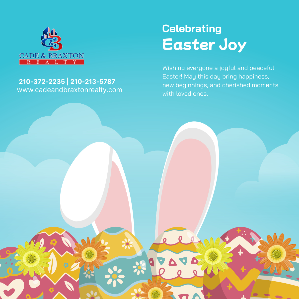 cadenbraxton's tweet photo. Happy Easter! May your day be filled with love, laughter, and blessings. Enjoy this special time with family and friends! 

#EasterSunday #SpringCelebration #EasterJoy https://t.co/ThDIKZ7eFo