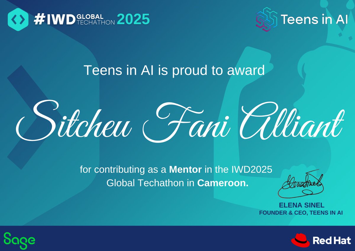 AlliantF's tweet image. 🗣️ I am delighted to share with you my recent experience at the #Techathon2025 event that took place last month, where I had the opportunity to build capacity on Sustainable Development Goals (SDGs) 3, 4, and 5 for children and young people at the High School. @_AfricanUnion
