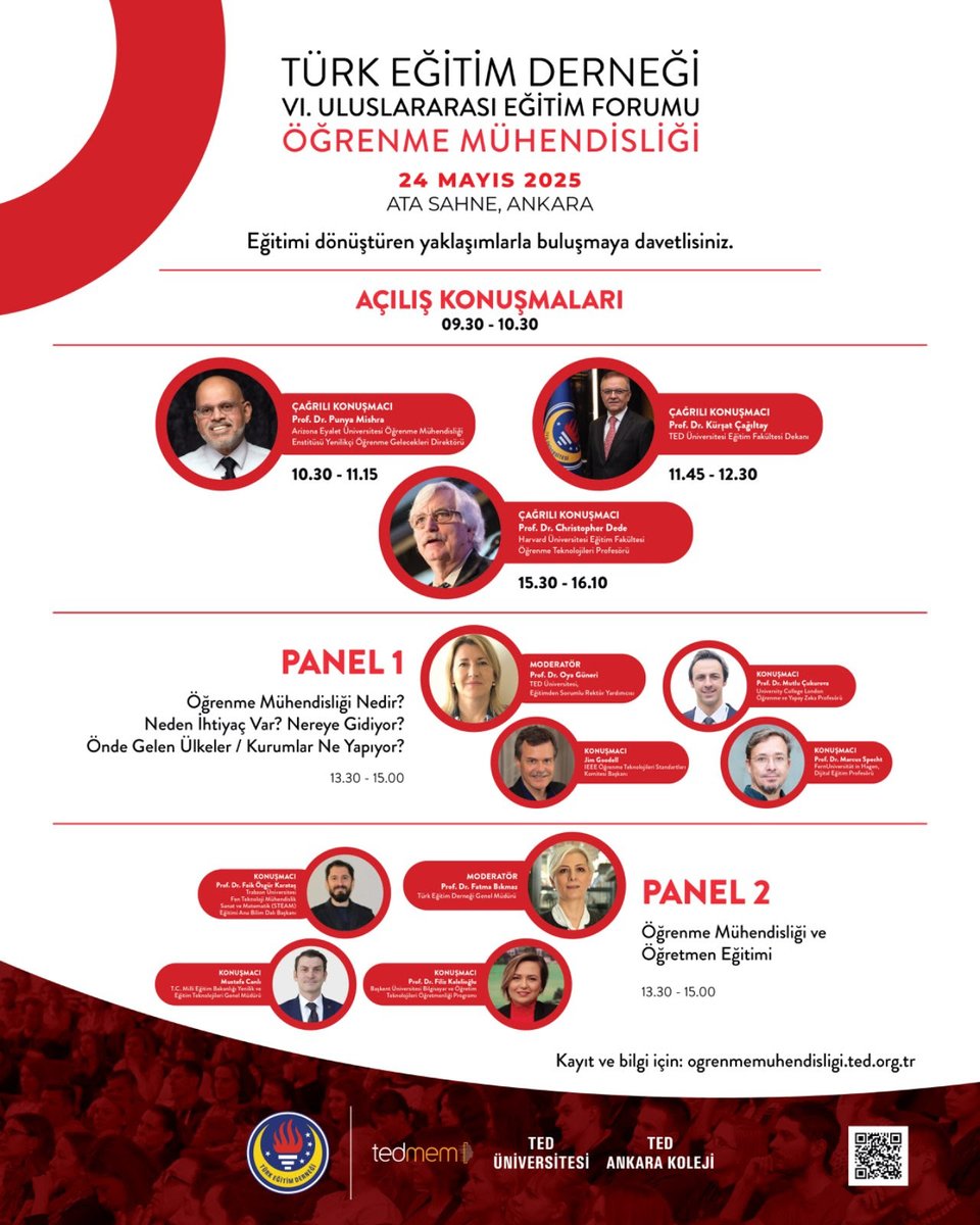 FilizKalelioglu's tweet photo. 21. yüzyıl öğretmenleri için yeni bir yol haritasını, "öğrenme mühendisliğini" konuşacağız. VI. Uluslararası Eğitim Forumu, 24 Mayıs 2025 tarihinde Ata Sahne'de... #VIEğitimForumu #ÖğrenmeMühendisliği https://t.co/tlUQUYTifW