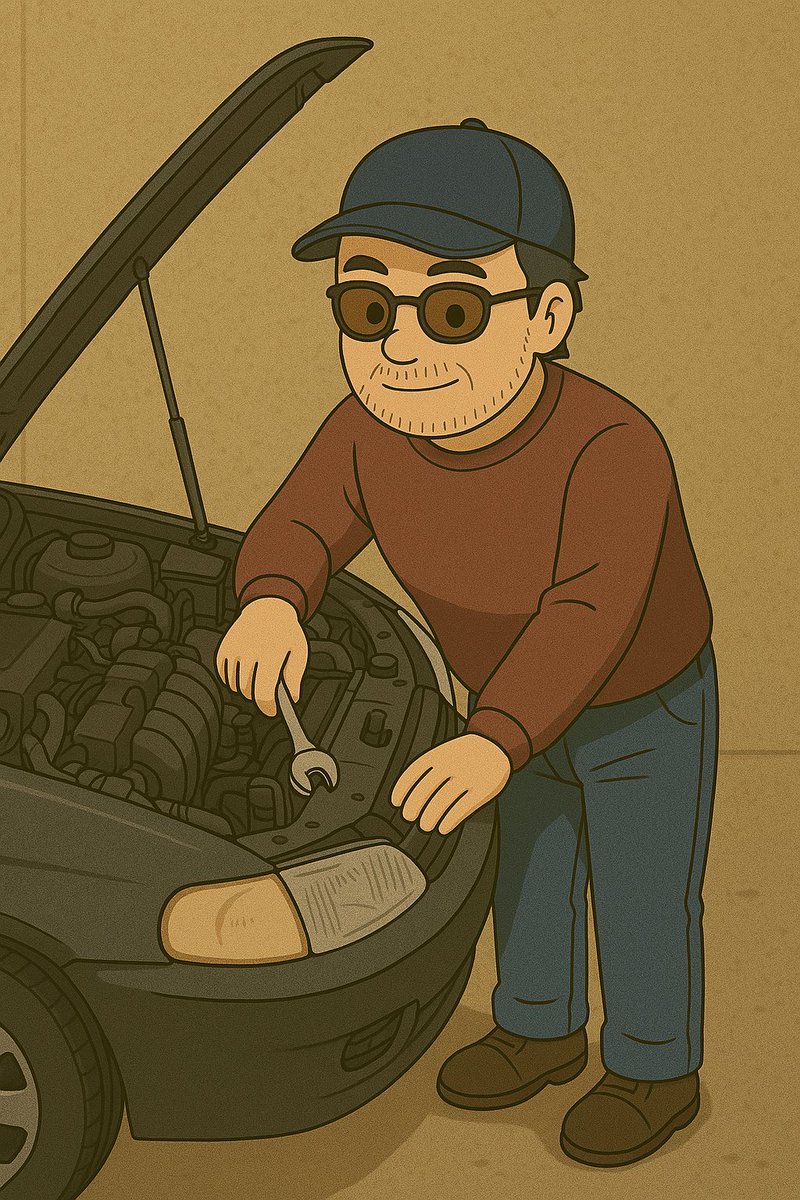 「アニメ・ガタピシ車おじさん#AI 」|山本マサユキ🔧のイラスト