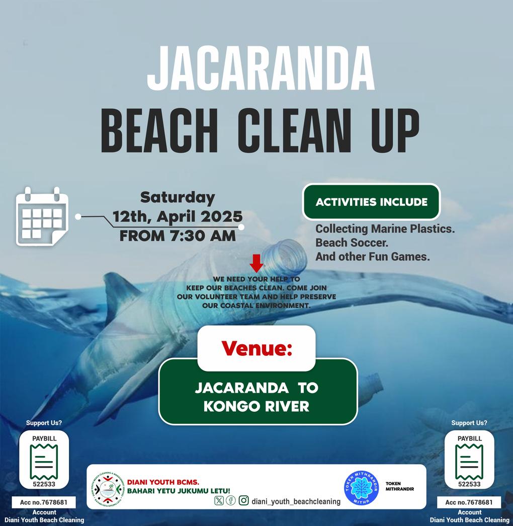 dianiyouthbeach's tweet photo. Hello Saturday!
Join us to take action against marine pollution.
This Saturday we'll be camping at Jacaranda.
Join us and be part of this noble activity.
For more information DM.
#bahariyetujukumuletu
#dianibeach
#beatplasticpollution
#kickoutplastic
#sdgs https://t.co/qVUl2H3Q2A
