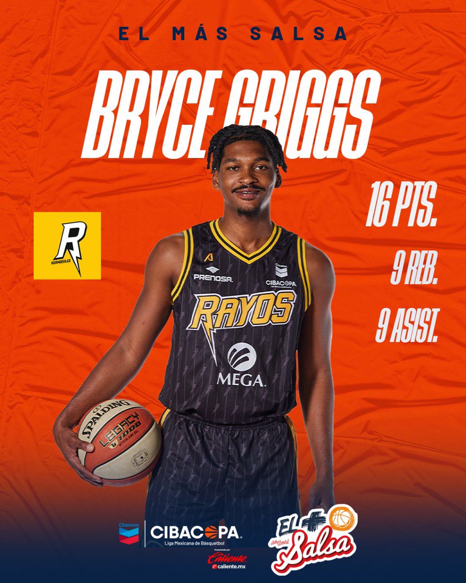 cibacopamx's tweet photo. ¡Grigss con una actuación digna del #MasSalsa! 🔥
Rosando el Triple-Doble para quedarse con el primero de la serie ante Frayles. 💪
#EstoEsBasquet 🏀 https://t.co/5NCeATatXD