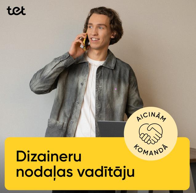mans_tet's tweet photo. #TEIRDARBS 📢 Meklējam UX un UI dizaineru komandas vadītāju! 🌱Ja tev ir spēja vadīt, radīt un iedvesmot, pievienojies Tet komandai! 🚀

Tev būs iespēja:
👉Vadīt komandu, kas strādā pie inovatīviem digitāliem produktiem;
👉Darboties atbalstošā un cieņpilnā darba vidē ar iespēju augt un attīstīties;
👉Rūpēties par dizaina kultūras attīstību un veicināt uz lietotājiem orientētu darba pieeju visā organizācijā.

💻 Pieteikšanās un vairāk informācijas šeit: https://t.co/Fp3B3NCPcd