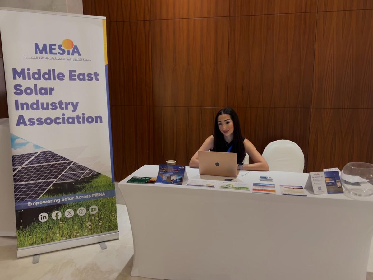 🌍 Meet MESIA at #NetZeroMEA! Find us by the conference hall—let’s connect!

🔹 Discuss our Net Zero Leaders Program
🔹 Explore KSA solar opportunities
🔹 Grow your MENA expansion strategy

Haven’t registered? Join now  netzerosolarmea.metal.com/home

#SolarMENA #NetZero #KSAVision2030