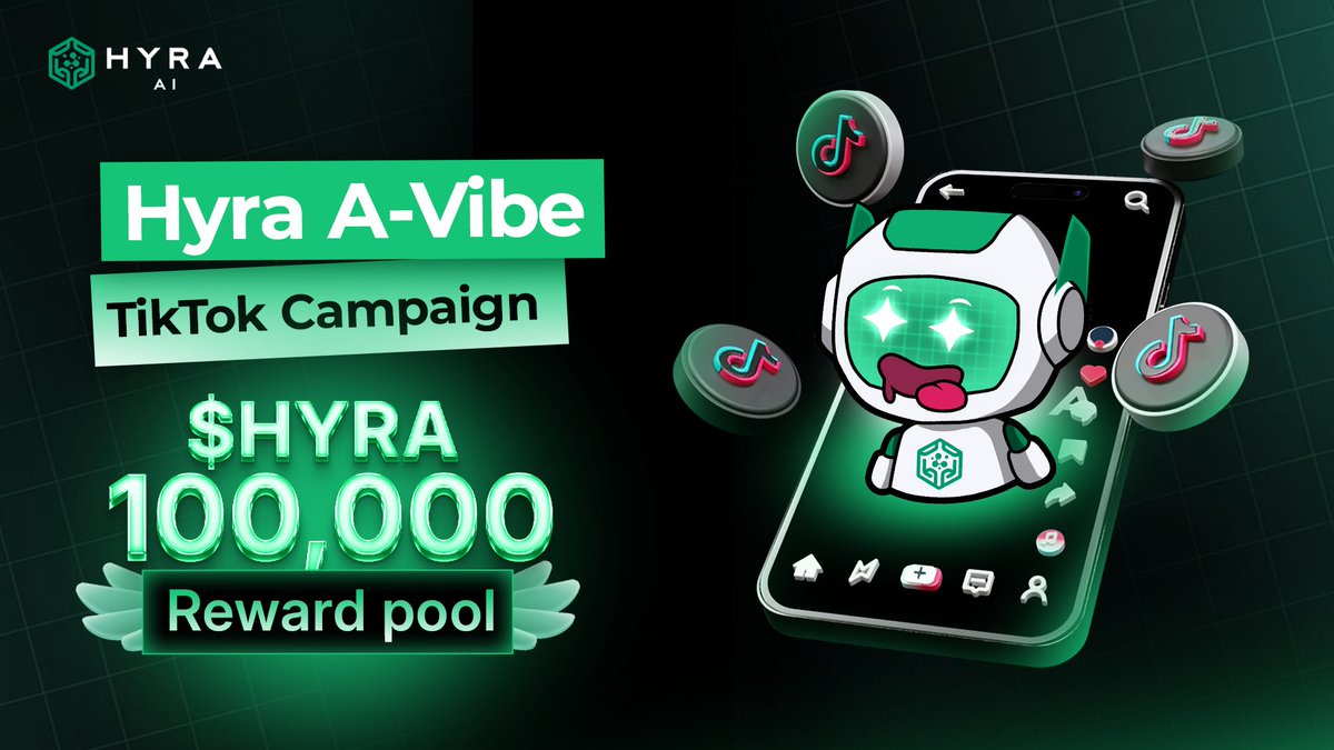🚀Step Into the Creative Spotlight: Join the Hyra A-Vibe TikTok Challenge!

Calling all innovators and creators to create TikTok video, share their talents &amp; win a huge treat from Hyra Network

🕰 Time: Apr 9th — Apr 30th, 2025
📍Submit your video: docs.google.com/forms/d/e/1FAI…