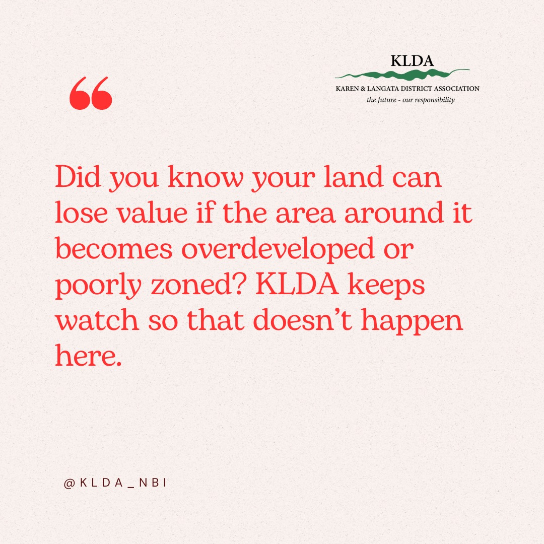 KLDA_Nbi's tweet photo. Did you know your land can lose value if the area around it becomes overdeveloped but we're here to stop that #klda #zoning #didyouknow https://t.co/85z3G5Lzpv