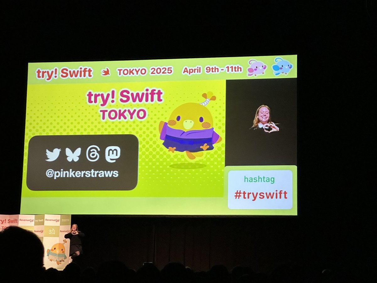 Thanks to Sophie for the fun topic and lovely chat 🫶🏻 Had a great time in Tokyo!
<a href="/PinkerStraws/">Sophie Hudson</a> #trySwift