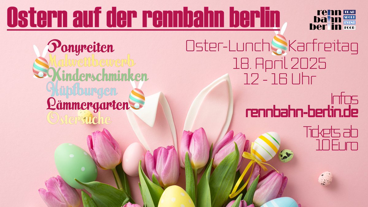 Karfreitag auf der Trabrennbahn Mariendorf! Großes Familienfest! #karfreitag #ostern #ostern25 #berlin <a href="/visitberlin/">visitBerlin</a> <a href="/BerlinTourism/">visitBerlin</a> <a href="/TspSport/">Tagesspiegel Sport</a> <a href="/TspBerlin/">Tagesspiegel Berlin</a> <a href="/TspLeuteSport/">Tagesspiegel Kiezsport</a> <a href="/bzberlin/">BZ Berlin B.Z.</a> <a href="/BILD/">BILD</a> <a href="/HorsewebDe/">Horseweb.de</a>