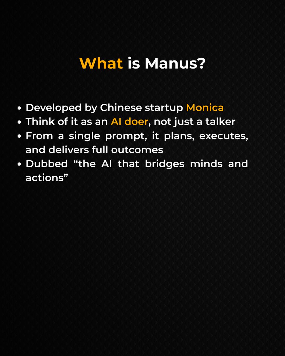 GiichiPvt's tweet photo. This is more than automation.
This is Manus AI, where intelligence meets intention.
🌐 Explore more at Giichi
📩 Email: info@giichi.network
🔗 Visit: https://t.co/aPBHora3L0
#GiichiIT #Giichi #ai #manusai https://t.co/BNuRwhDJnp