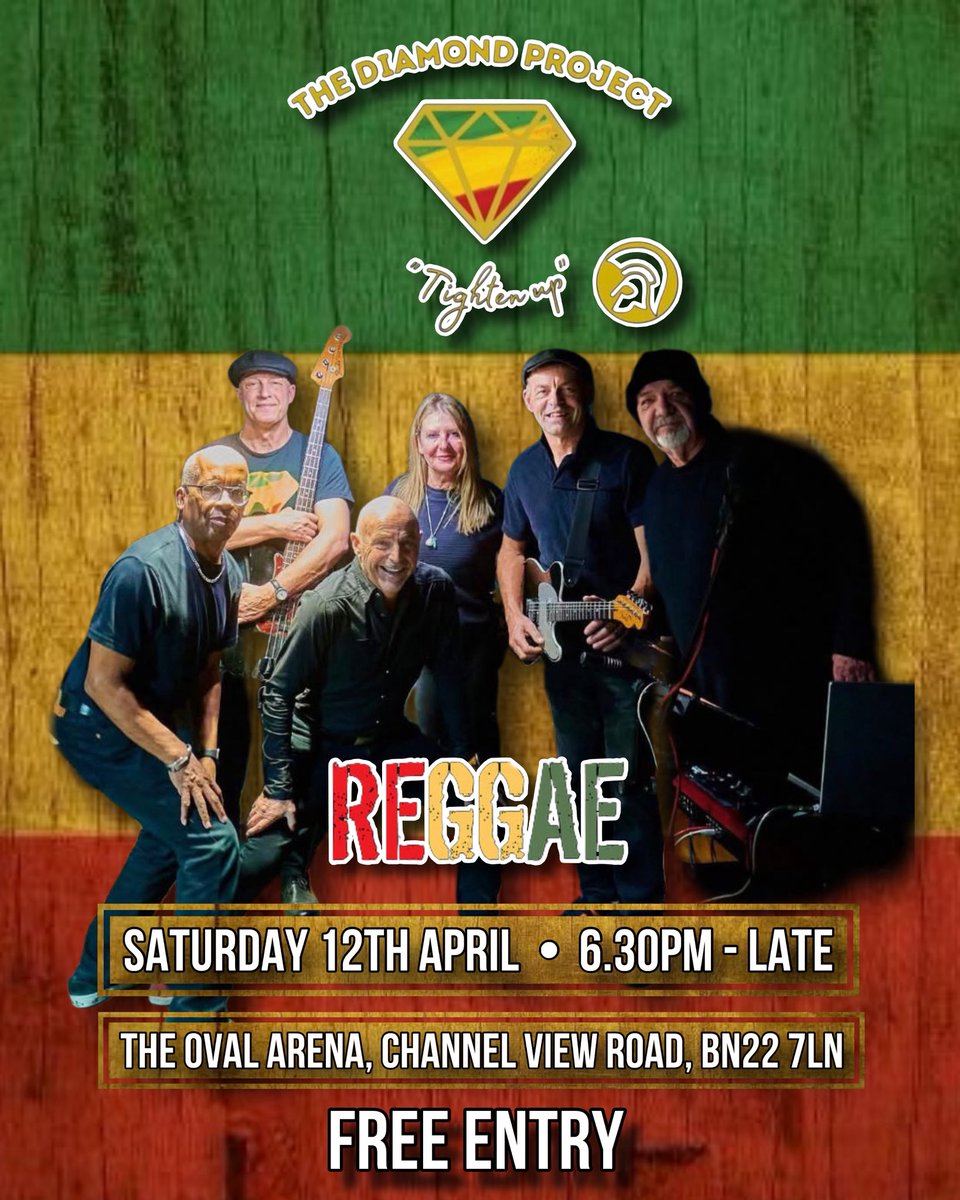eastbourneuafc's tweet photo. Straight after the game this Saturday vs Little Common ⚽️:
The Oval Arena will be hosting The Diamond Project in the clubhouse — FREE entry! 🎶
#eastbourne #music #regae https://t.co/V5fg515pPl