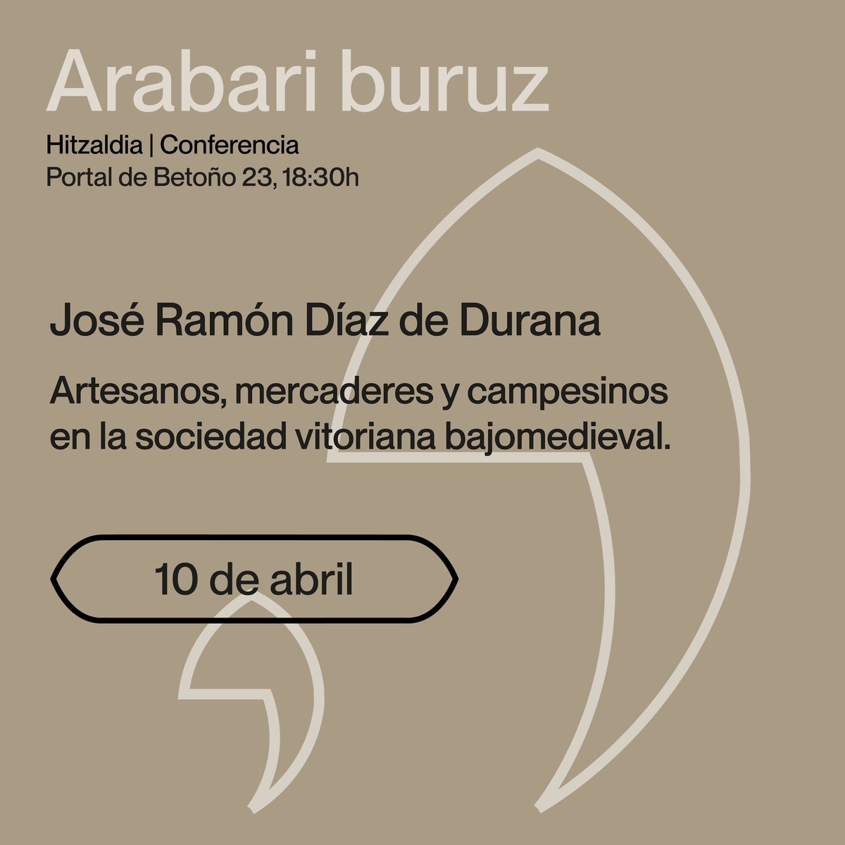 IsaMellen's tweet photo. ¡Gente de Vitoria-Gasteiz! Mañana jueves en @SANCHOELSABIO tendréis la increíble oportunidad de escuchar a @jrdiaz_durana, uno de nuestros medievalistas más reconocidos, compartiendo sus investigaciones sobre el pasado medieval de la ciudad. ¡Animaos! https://t.co/Bff66RJMvx
