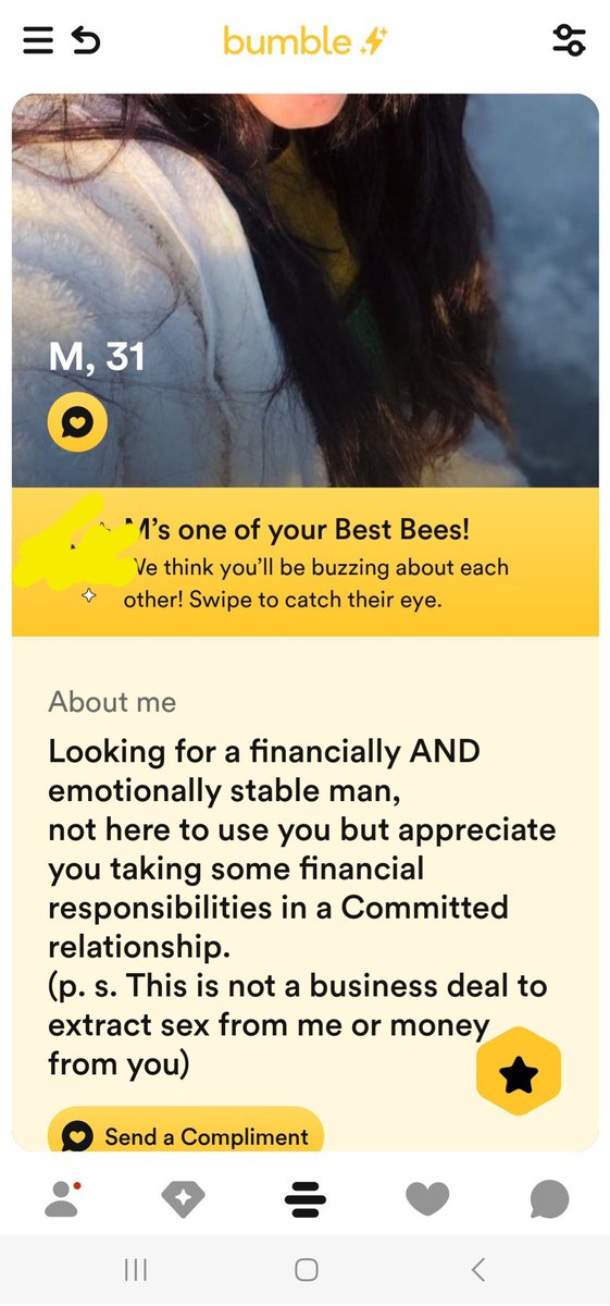 .
#GemsOfIndianBumble

How many men will actually fall for this nonsense....

What's the point of educating women if this is what's going to come out of it?