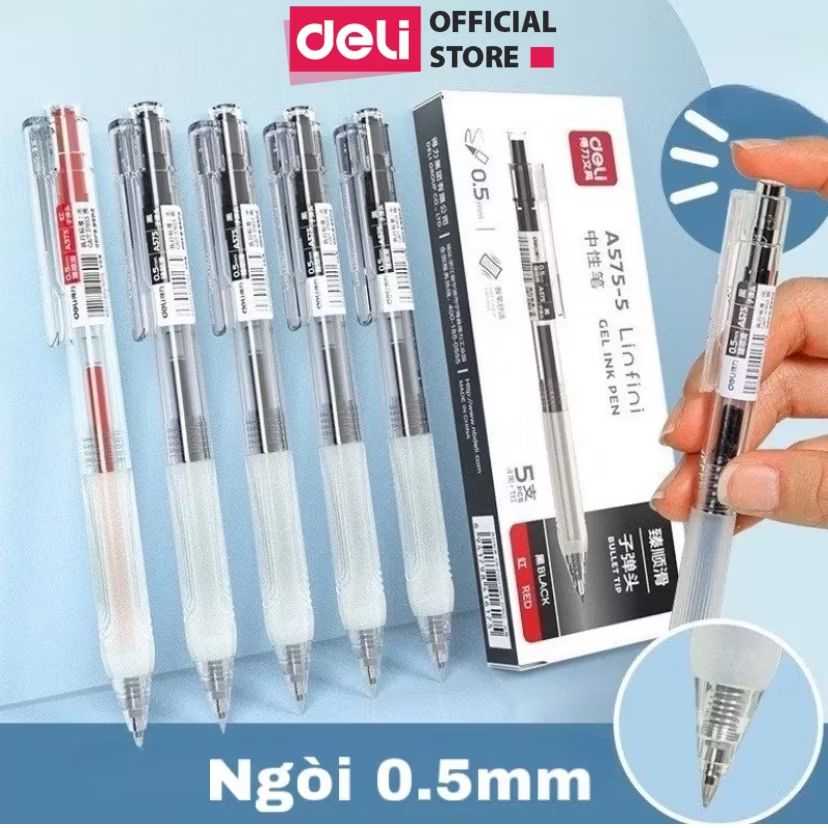 haidang939's tweet photo. Xem ngay [DEAL SỐC 1K] Bút Bi Nước Deli Viết Gel Bấm A575 Ngòi 0.5mm Mực Xanh Đen Đỏ Trơn Tru Cho Học Sinh Văn Phòng với giá ₫2.500 - ₫12.500. Mua ngay trên Shopee! https://t.co/bmIebKc4ye https://t.co/3Ji8jHMt7V