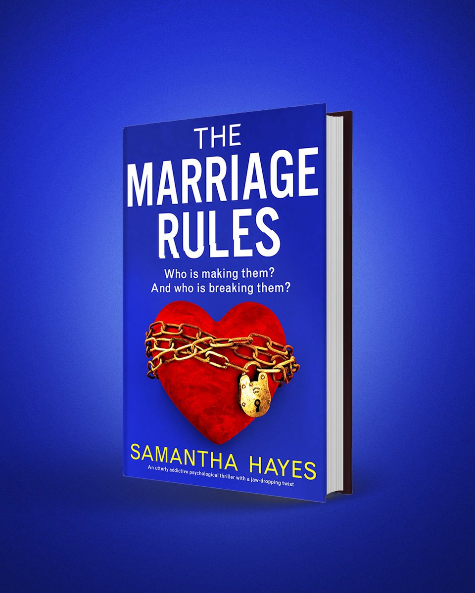 This insanely twisty psychological thriller will have you flipping pages all night long. 

Happy Publication Day to <a href="/samhayes/">Samantha Hayes</a> and The Marriage Rules! 

Grab your copy here: ow.ly/y0jq50VvHPa

Audio:
UK: ow.ly/GBbW50VvHPb
US: ow.ly/AbUT50VvHPe