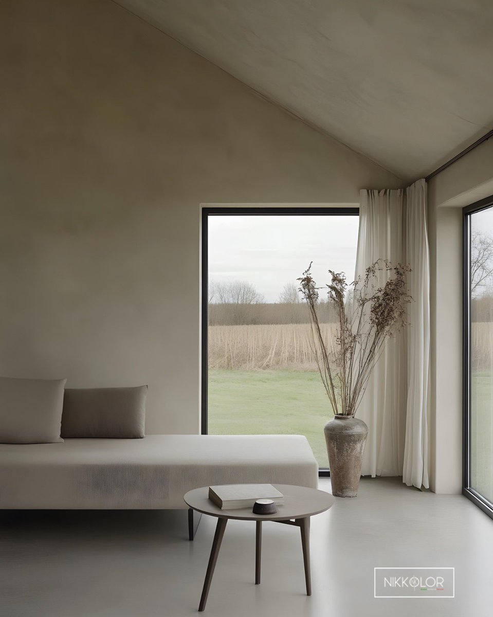 Nikkoloritalia's tweet photo. Harmony and nature.
This space was created with Marmorino Lime, a natural lime-based finish that enhances light and gives a soft and enveloping texture to the surfaces.
https://t.co/U8XdbOM9WW
#Nikkoloritalia
#MarmorinoLime
#InteriorDesign
#NaturalStyle
#NaturalLime https://t.co/zsIzJHKQrH