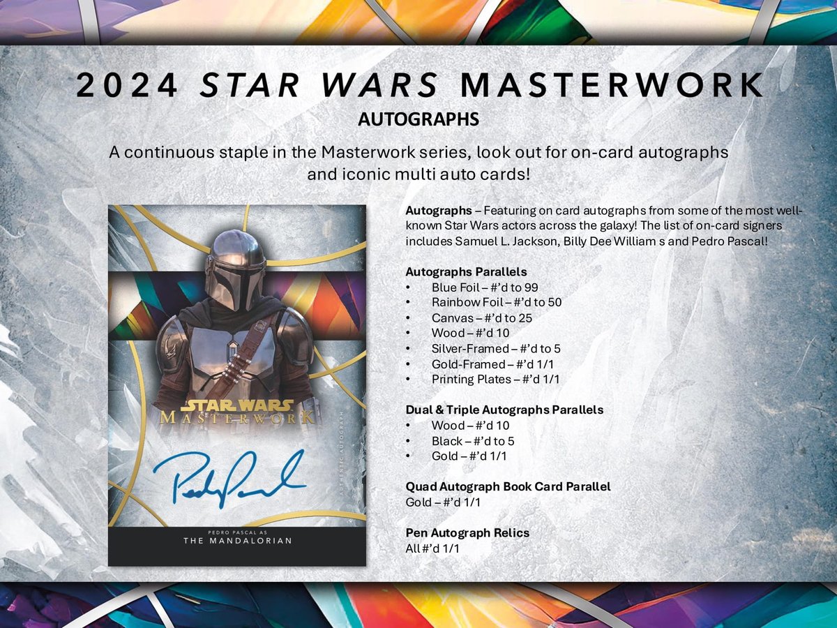 製品情報】 2025年4月中旬 発売予定 ▽2024 TOPPS STAR WARS
