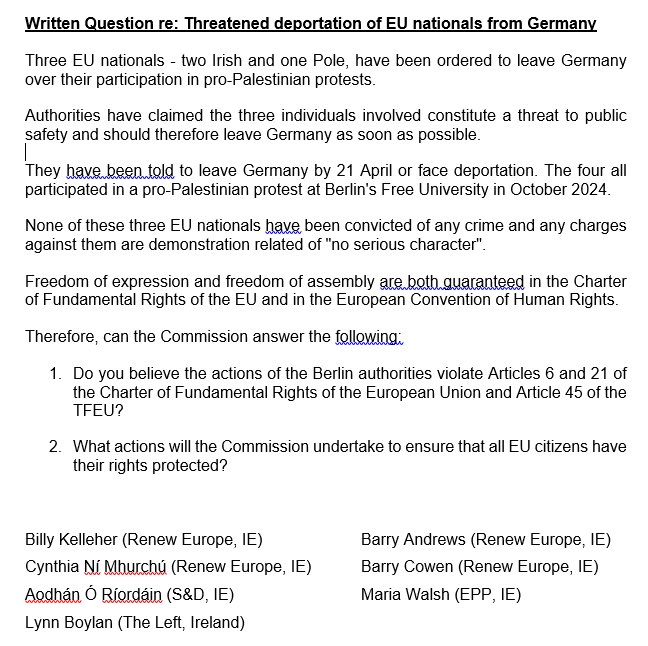 Billy Kelleher MEP tweet media