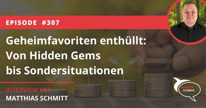 #UnbezahlteWerbung Klasse Folge bei ⁦
⁩ 👍🏻

Geheimfavoriten enthüllt: Von Hidden Gems bis Sondersituationen - Investor Stories