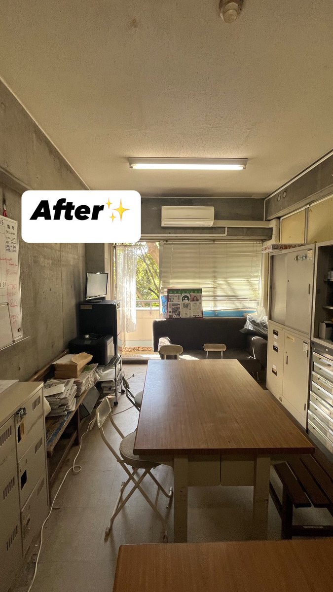 gakushuinpress's tweet photo. 本日大掃除をして部室が綺麗になりました🧹✨✨
これから入ってくる新入部員のみなさんも快適に過ごせると思います😊♡

大掃除を頑張ったあとはご褒美にピザパーティーをしました🍕💖
 #春からgu  #春から学習院  #学習院大学 https://t.co/nOnHqsxMoN
