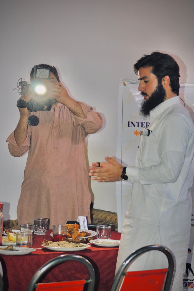 society4youth's tweet photo. SFY’s #InterfaithIftar in Mardan fostered mutual understanding through bringing together faith leaders from various religious communities, and discussing how inter-religious collaborations can fuel sustainable community development initiatives. #SocietyForYouth https://t.co/eVCefkaCoR