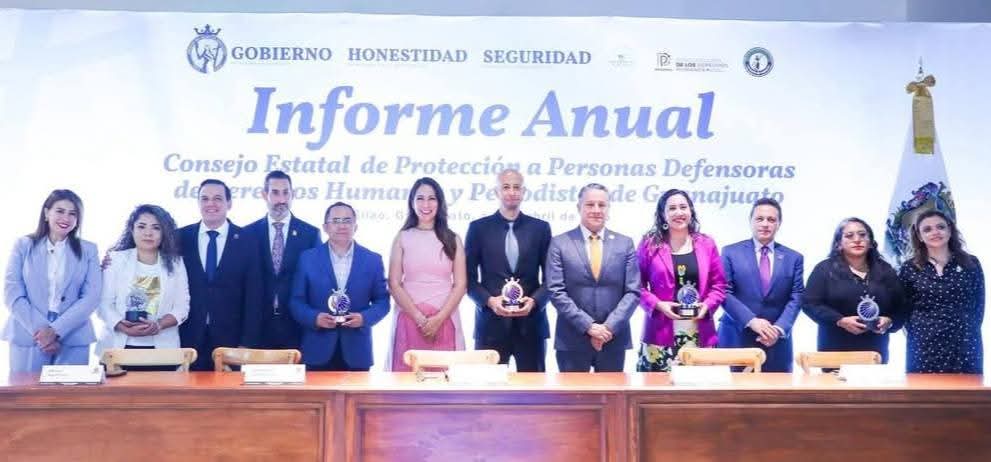 Se llevó a cabo el Informe Anual del Consejo Estatal de Protección a Personas Defensoras de Derechos Humanos y Peridistas. Felicito al Presidente del Consejo <a href="/jorgelona1/">Jorge Jiménez Lona</a>, al Secretario Técnico Adrian Najera, así como a las Consejeras y Consejeros por el trabajo realizado.