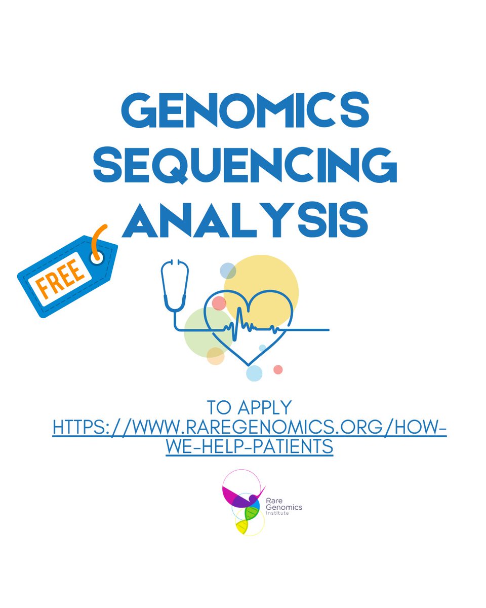 RG gives rare disease patients access to modern genomics sequencing technology, connections to scientists and researchers and philanthropic opportunities. Shortening the diagnostic odyssey is our core mission. To apply as a new patient, click here: raregenomics.org/how-we-help-pa…