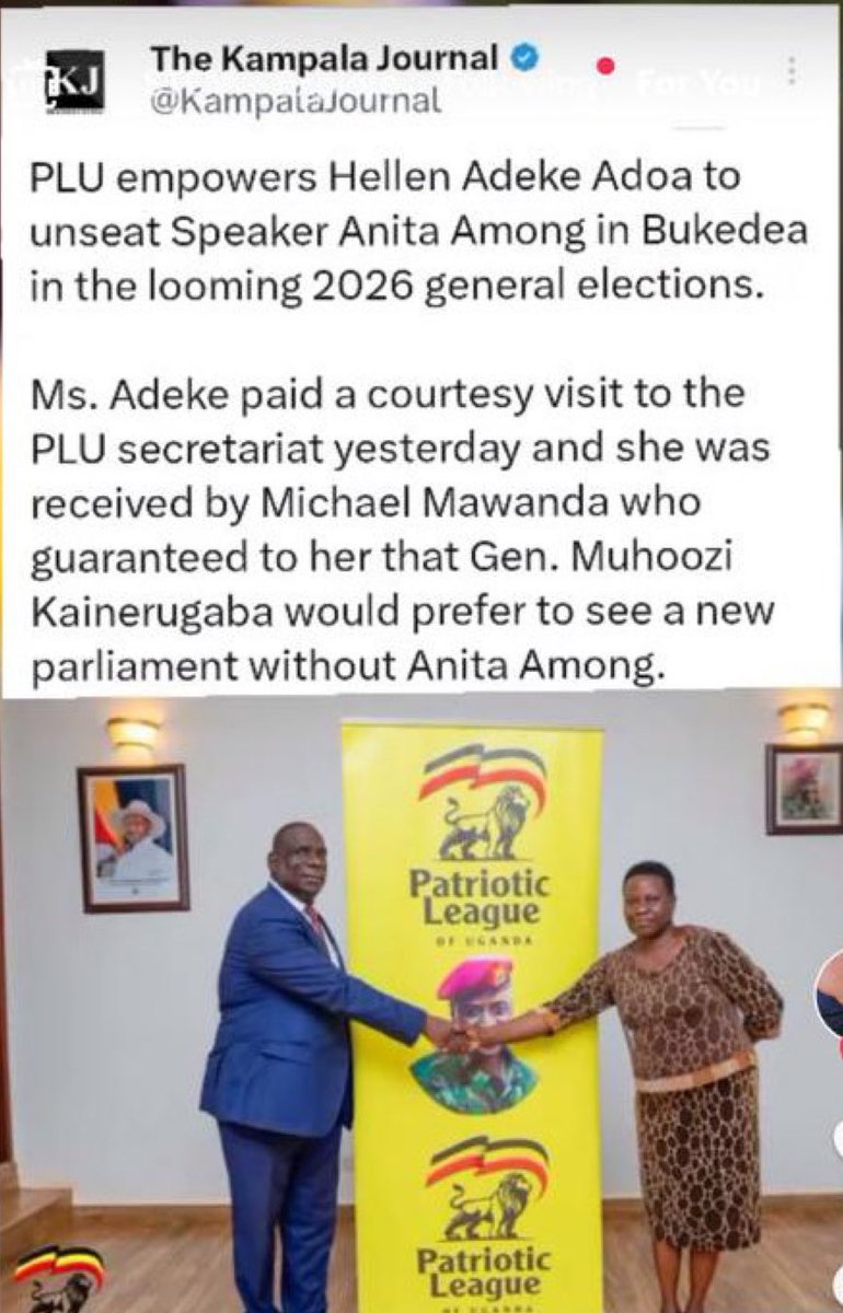 Toyota Michael Kaguta (@chairtoyota) on Twitter photo I am delighted to express our organization's unwavering support & appreciation for the Rt Hon. <a href="/AnitahAmong/">Anita Annet Among</a> & her selfless contributions to our nation. We have fostered a strong relationship with her & we value her association with PLU & Chairman.
We would like to categorically I am delighted to express our organization's unwavering support & appreciation for the Rt Hon. <a href="/AnitahAmong/">Anita Annet Among</a> & her selfless contributions to our nation. We have fostered a strong relationship with her & we value her association with PLU & Chairman.
We would like to categorically
