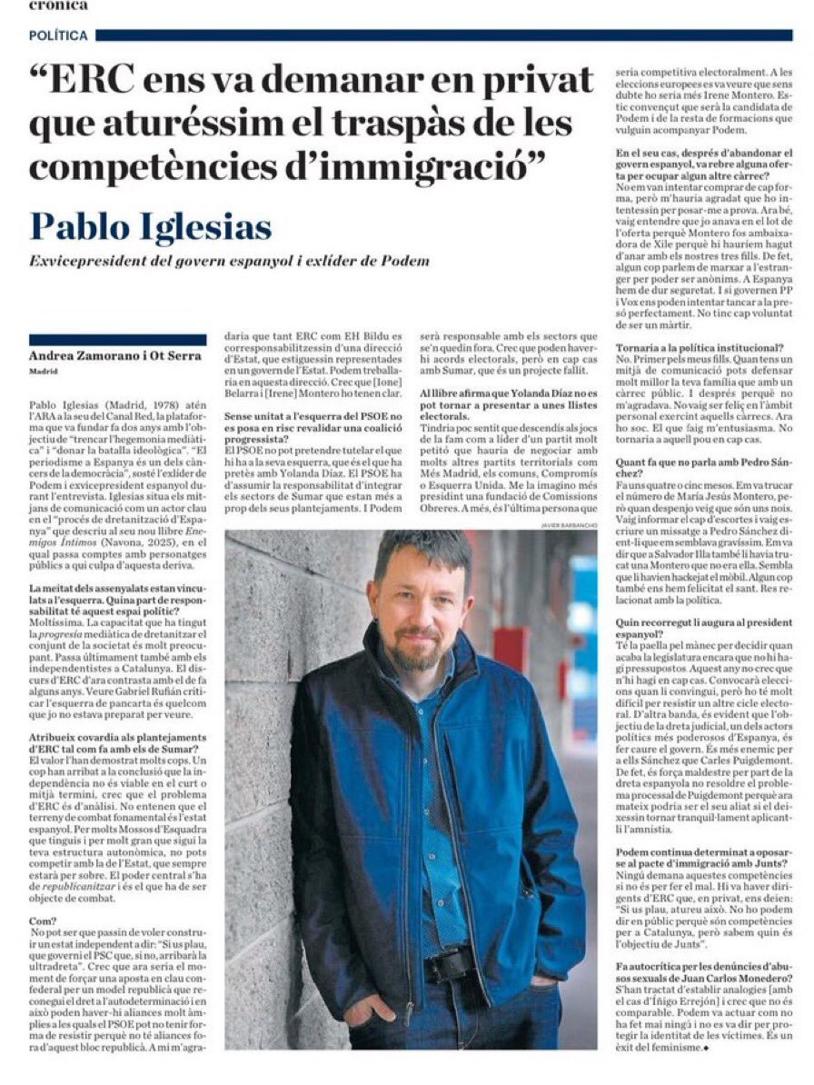 Marta_catalonia's tweet photo. Tingueu molt clar que si aquests botiflers de merda d'ERC tornen a tocar poder, serà només per destruir Catalunya. Als que encara els voteu, ni us entenc, ni us justifico. Sou culpables d'aquesta paranoia autodestructiva. https://t.co/cQeyg6MS5V