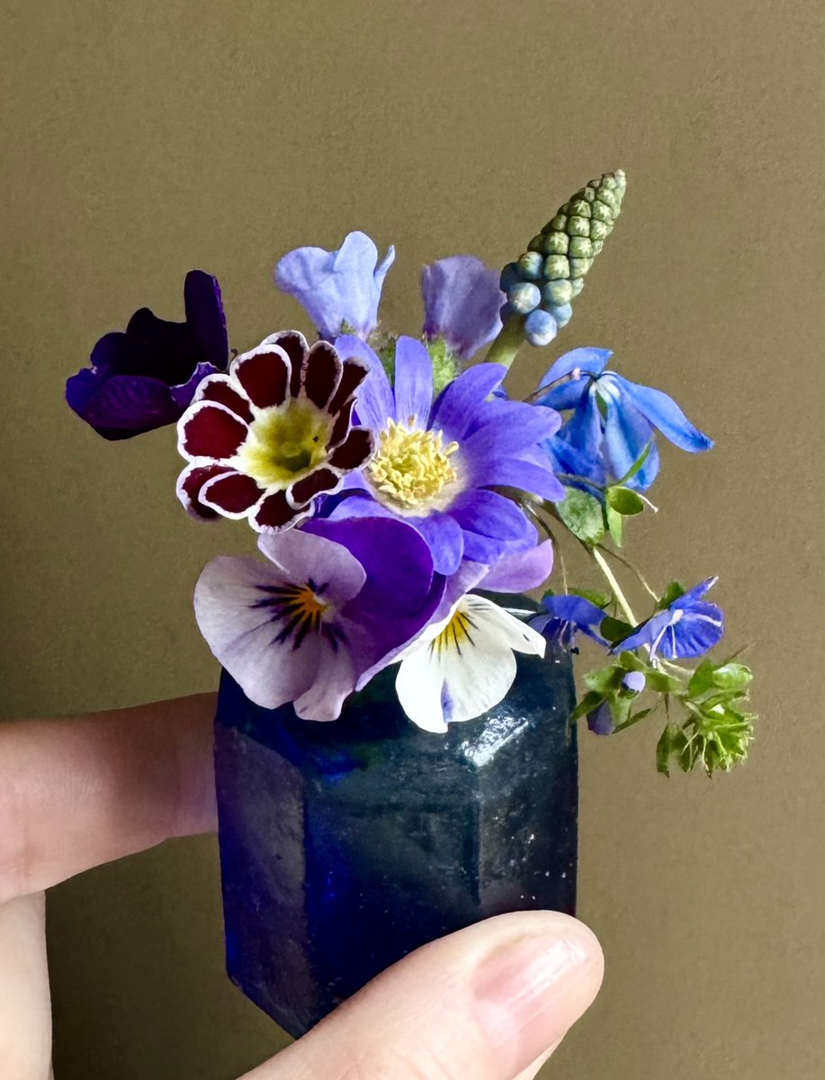 silverpebble's tweet photo. Tmrw evening at 8pm I'll be opening my Etsy shop for a limited number (30ish) of my Victorian ink bottle tiny posy kits. They're designed to alleviate anxiety & lift mood while you create something small & beautiful. 
They contain a burst lip handmade Victorian ink bottle (from 1860-1900), 
a booklet I've written about the neuroscience of how the kit will help your mental health
an actual tiny posy of dried flowers (made by me)
all in a hand-printed box you can give as a gift. 
I'll also be listing my botanical greetings cards in my shop tmrw evening too
If you buy something from me you'll be helping me massively tbh-I'm recovering slowly from being seriously unwell with a breakdown since December & unable to work. A RT would help so much 🌿