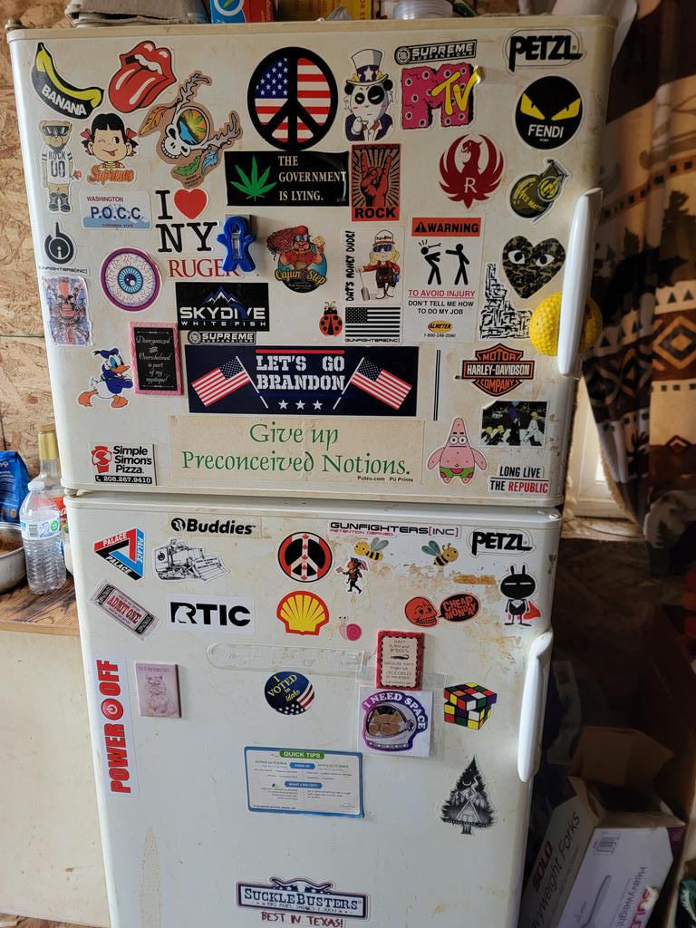 potatomodel's tweet image. I present to you, The Fridge ™️