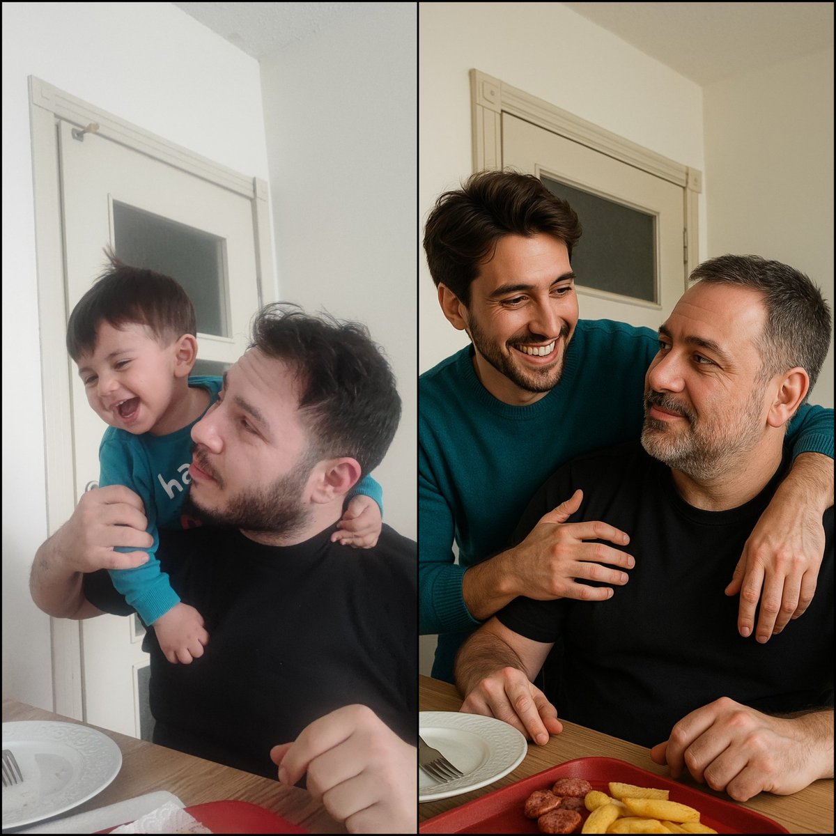 semih_gencal's tweet photo. Chatgpt'ye Oğlumla 20 yıl sonraki halimi çiz demiştim #hakanfidan olmuşum 😀 https://t.co/3meaVny8nr