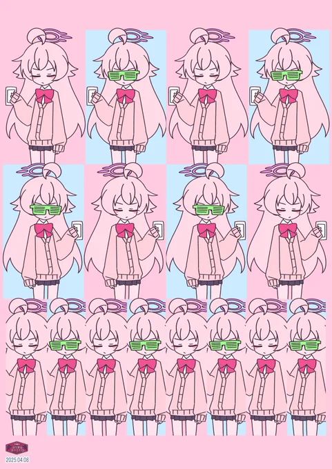 ONOFFホシノちゃん#ブルアカ おじさんに生えたり生えなかったり。 