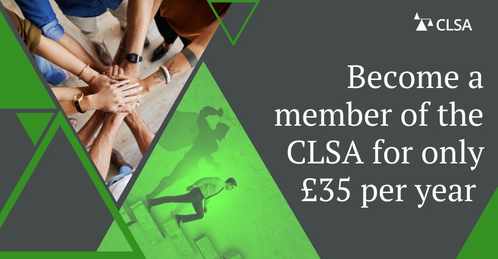 Join us and together, we can push for better conditions, fairer fees and stronger legal protection.

Become a member today from just £35 a year.

#JoinCLSA #JusticeSystem #CriminalLaw bit.ly/3VTws9l